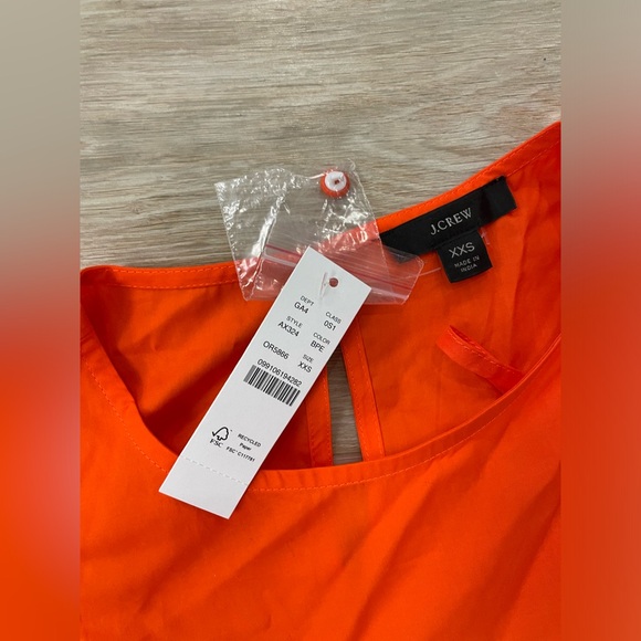 J Crew orange dress with pink eyelet trim size - Picture 2 of 2